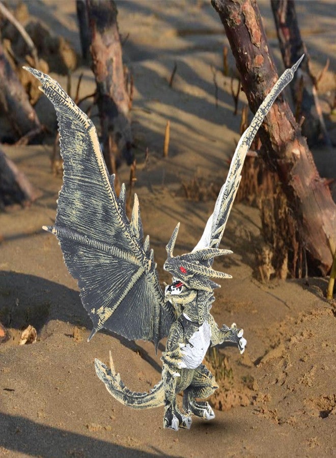 Mallexo Realistic Flying Dragons Dino Animal Toy for Kids 3+ with 1PCS Attractive Warrior Toys Action Figurine Playset for Boys and Girls Birthday Gift for Children Decor & Educational Items (Matte) - Image 4